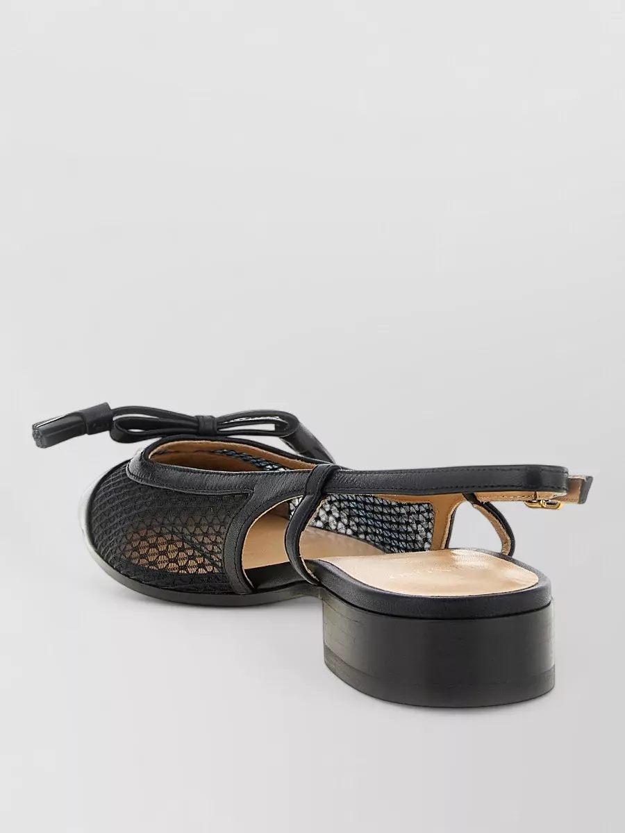Valentino Garavani Leather Slingback Ballerina Shoes