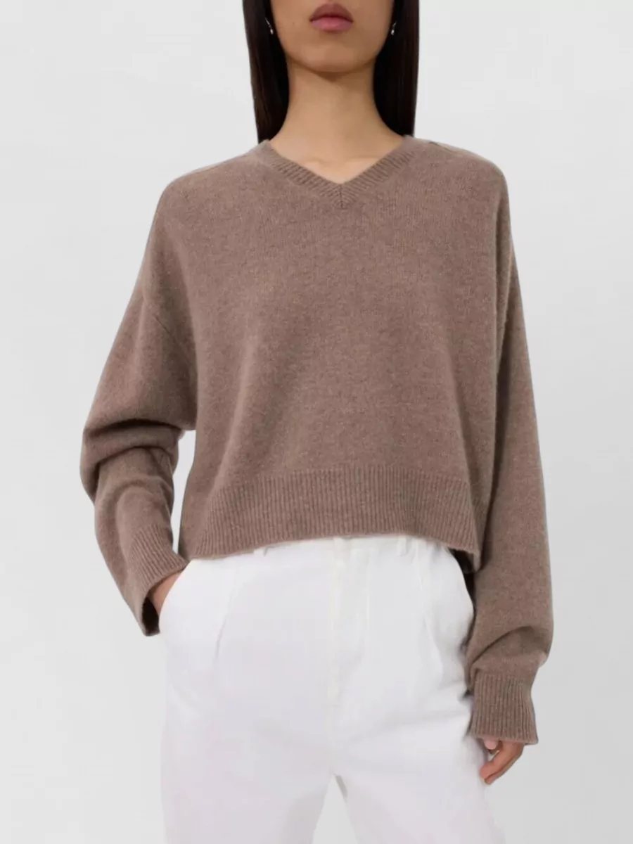 Loulou Studio Cashmere V-Neck Boxy Sweater