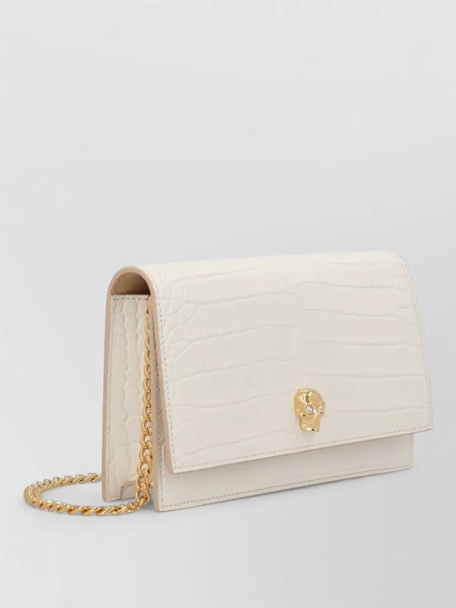 Alexander Mcqueen Skull Small Leather Clutch Bag