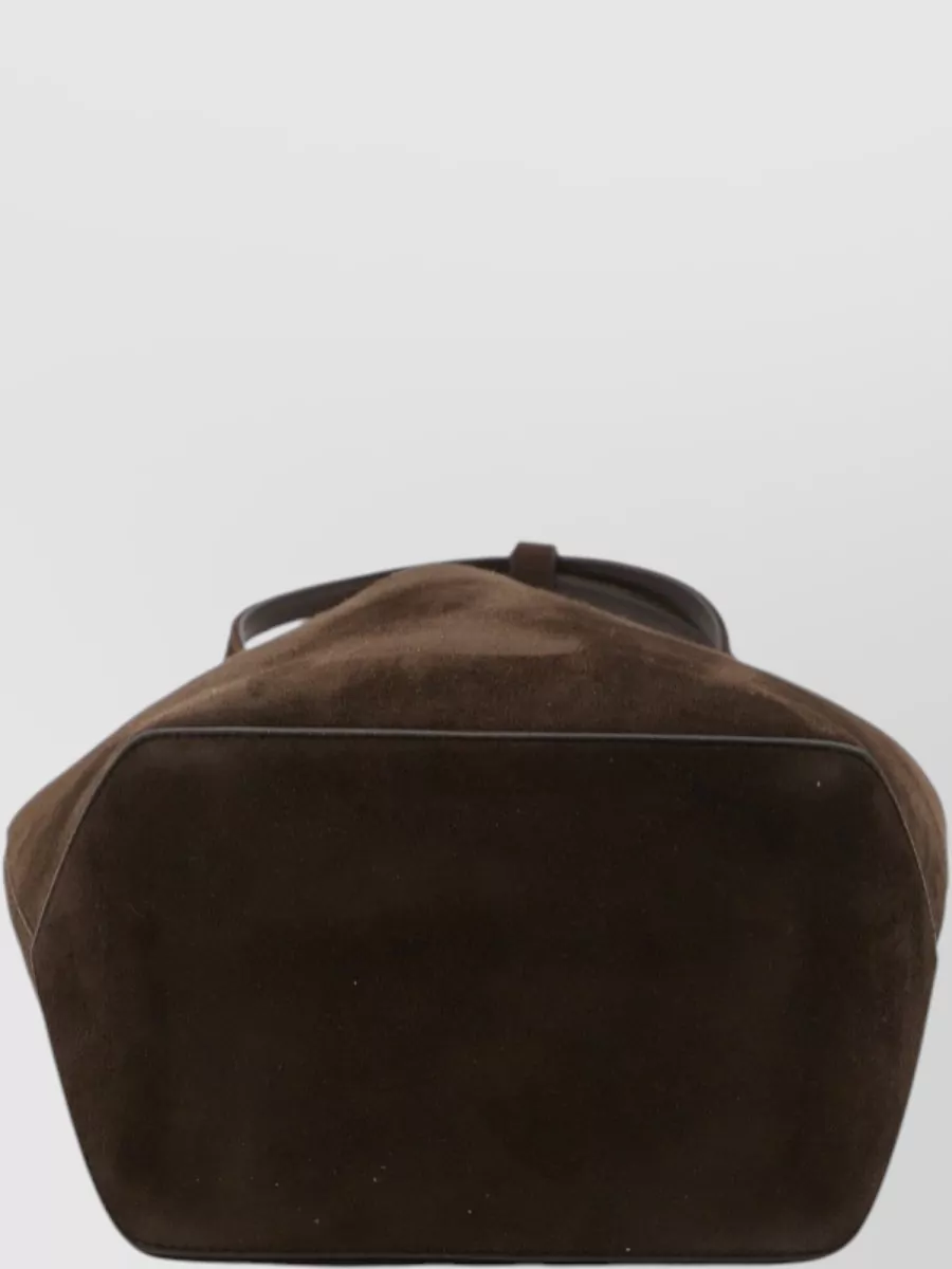 The Row Lambskin Park Tote Edge Medium Shoulder Bag