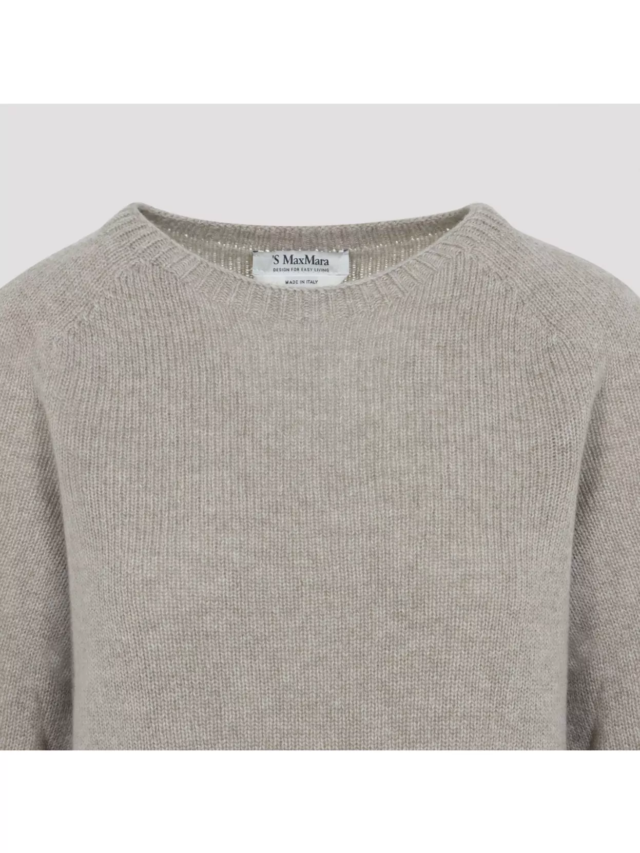 S Max Mara Georg Crew Neck Sweater With Ribbed Cuffs And Hem