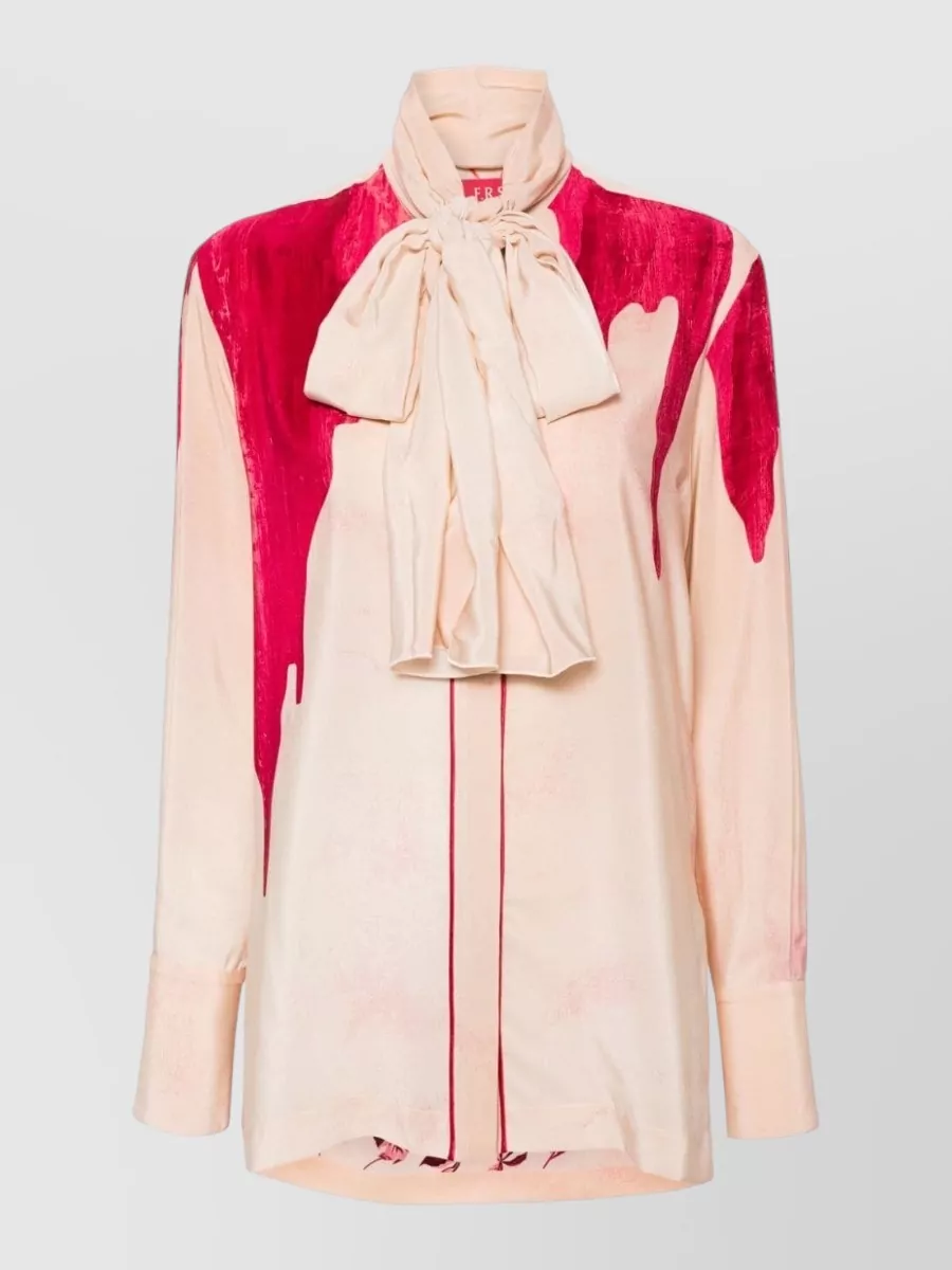 F.r.s For Restless Sleepers silk printed long-sleeve blouse