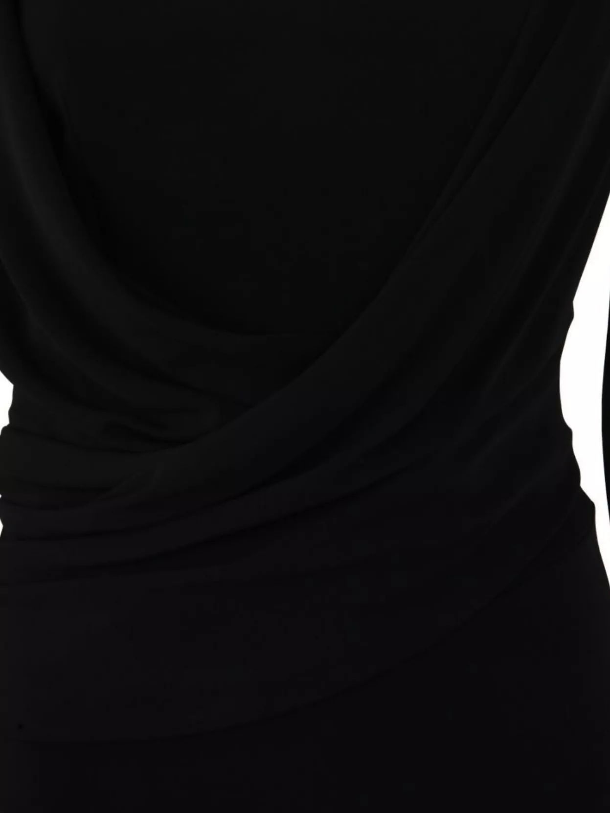 Alberta Ferretti V Neck Midi Dress With Long Sleeves