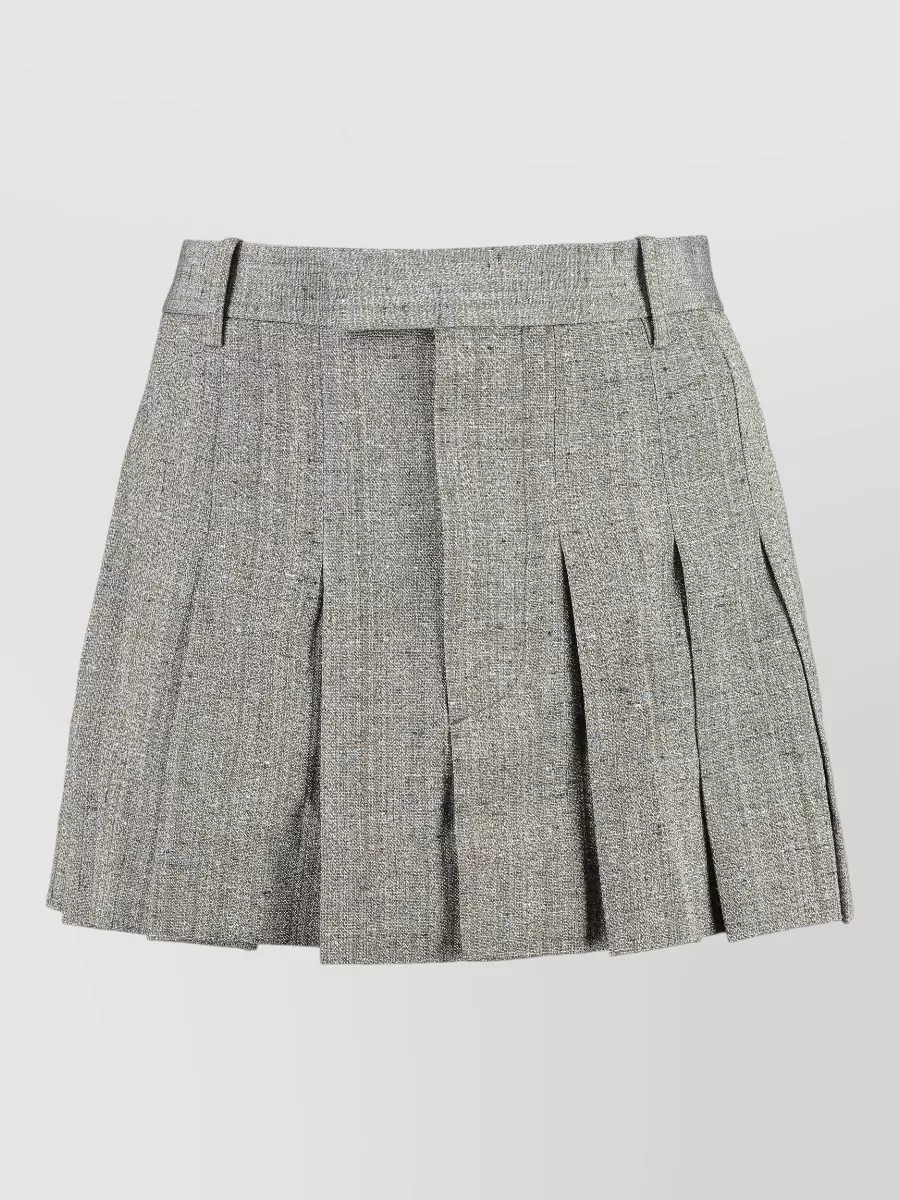 Bottega Veneta silk pleated skirt