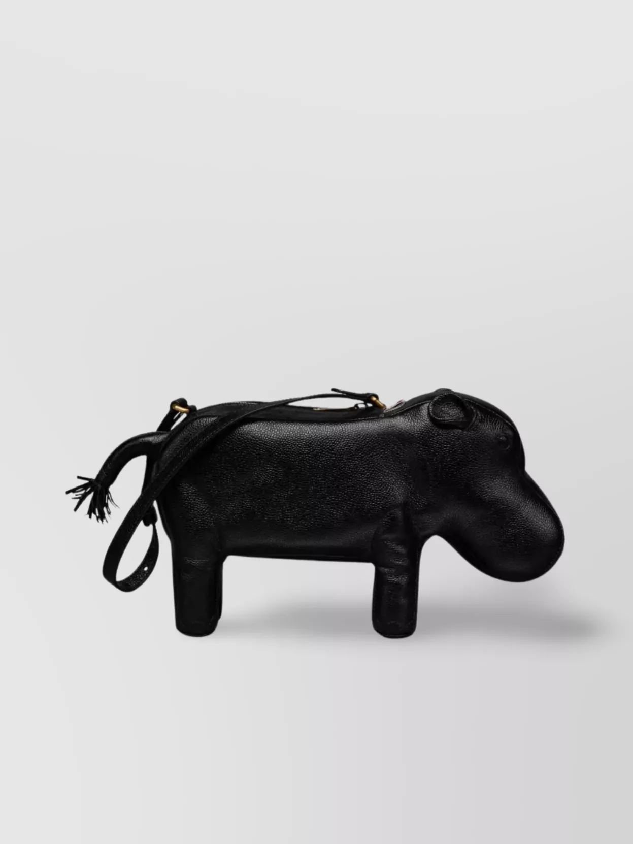 Thom Browne Hippo Baguette Bag With Pebble Grain Leather