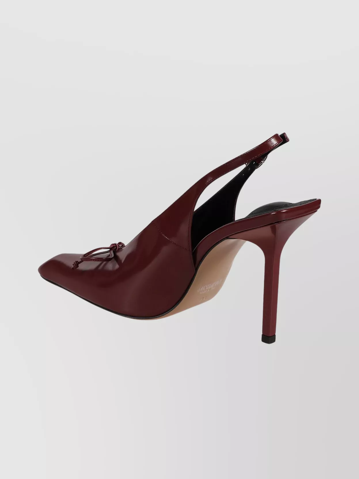 Jacquemus Slingback Pumps With Bow And Pointed Toe