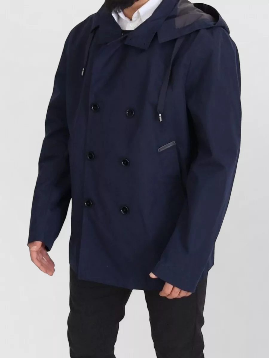 Dolce&Gabbana Hooded Double-Breasted Peacoat