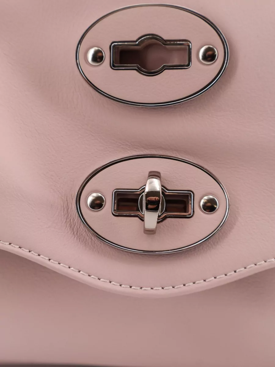 Zanellato Shoulder Bag Adjustable Strap Metal Hardware Handle