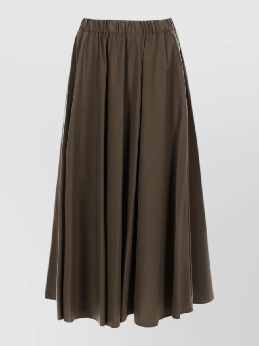 Aspesi cotton flared midi skirt