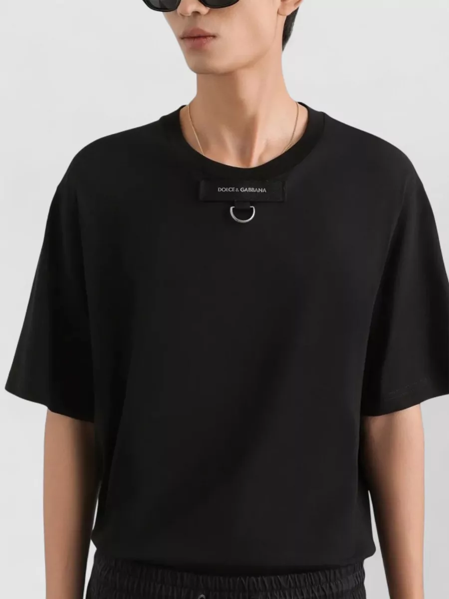 Dolce&Gabbana T Shirt Round Neck Short Sleeves D Ring