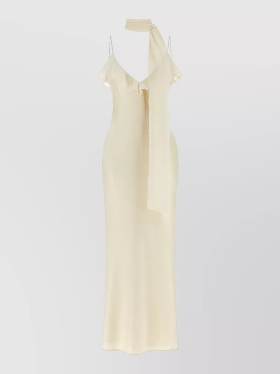 Rotate Birger Christensen v-neck slip maxi dress