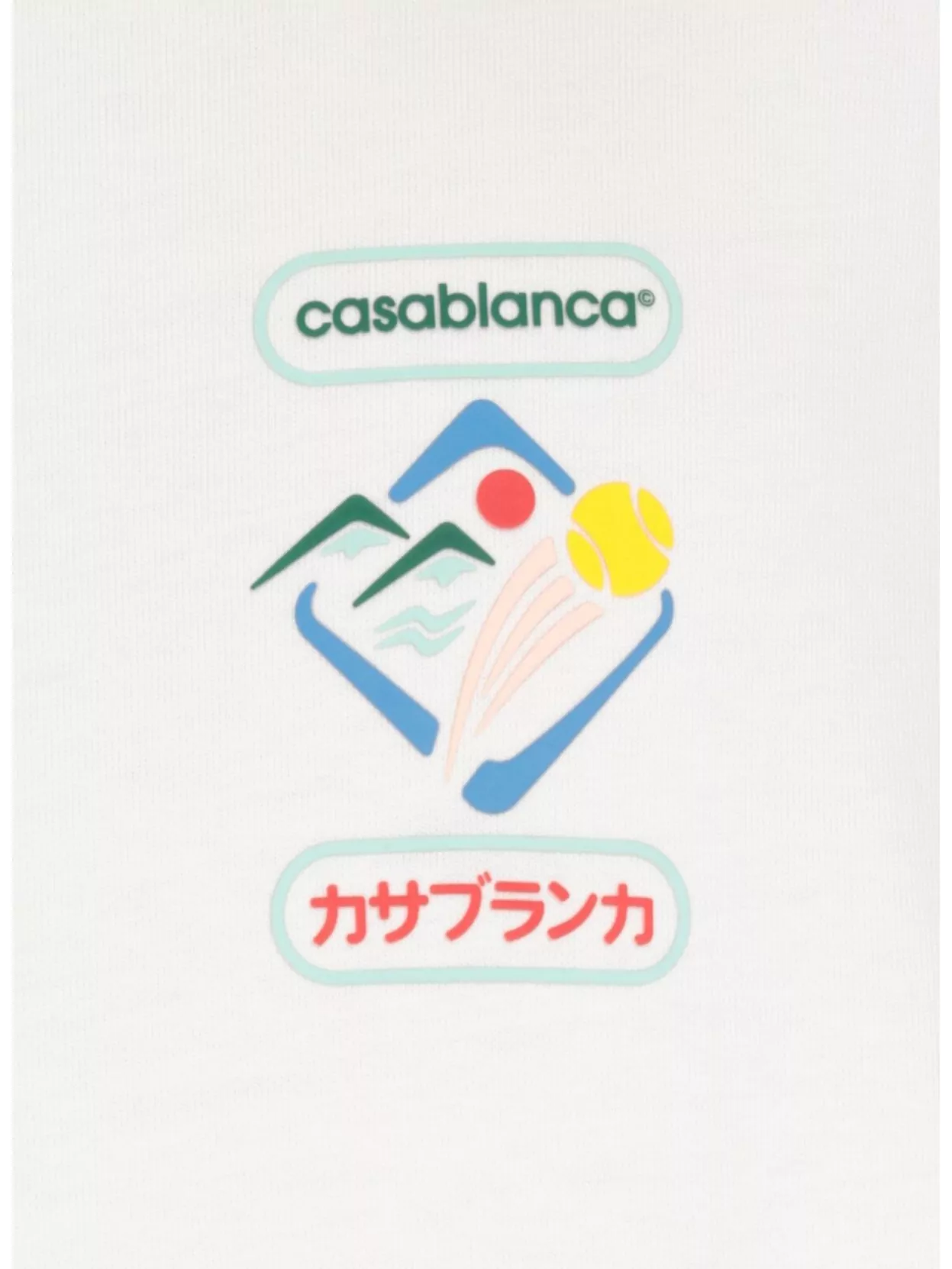 Casablanca Crewneck Graphic Print T-Shirt