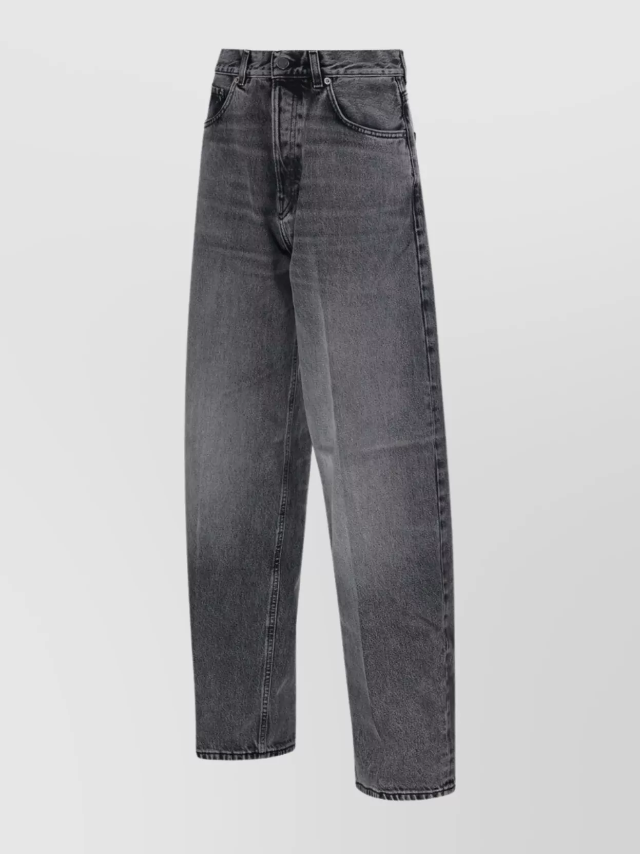 Haikure Washed Jeans Five-Pocket Contrast Stitching