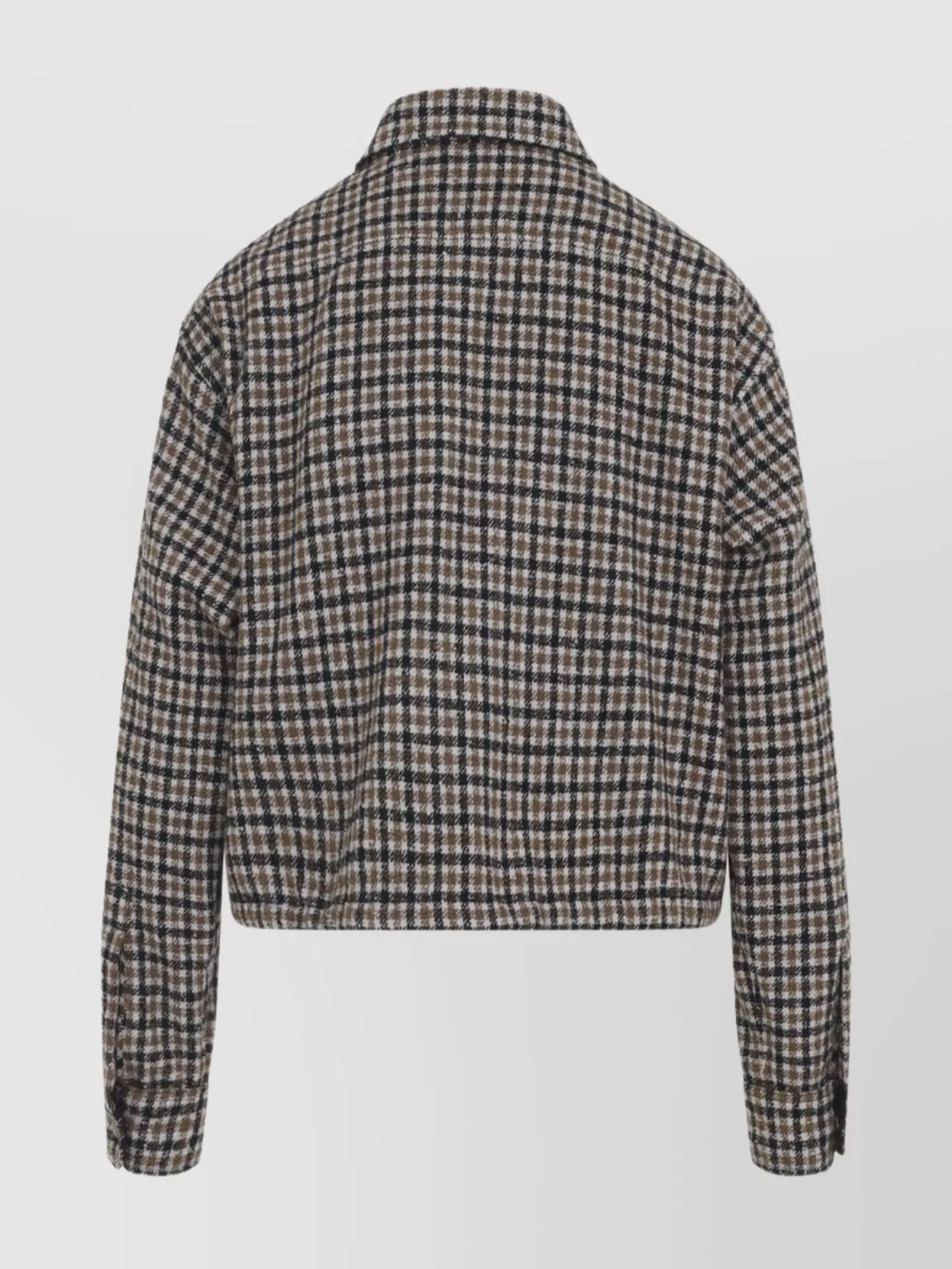 Moncler Checkered Long Sleeve Shirt Front Pockets In Multi