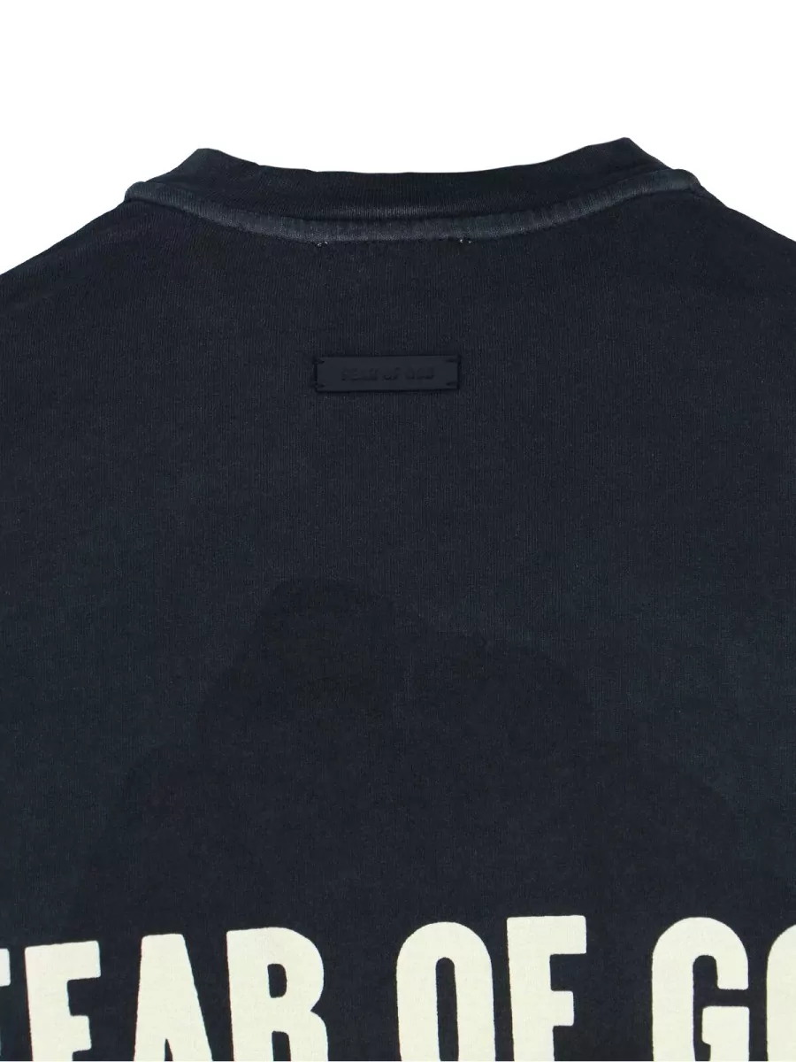 Fear Of God Graphic Print Crew Neck Short Sleeve Top