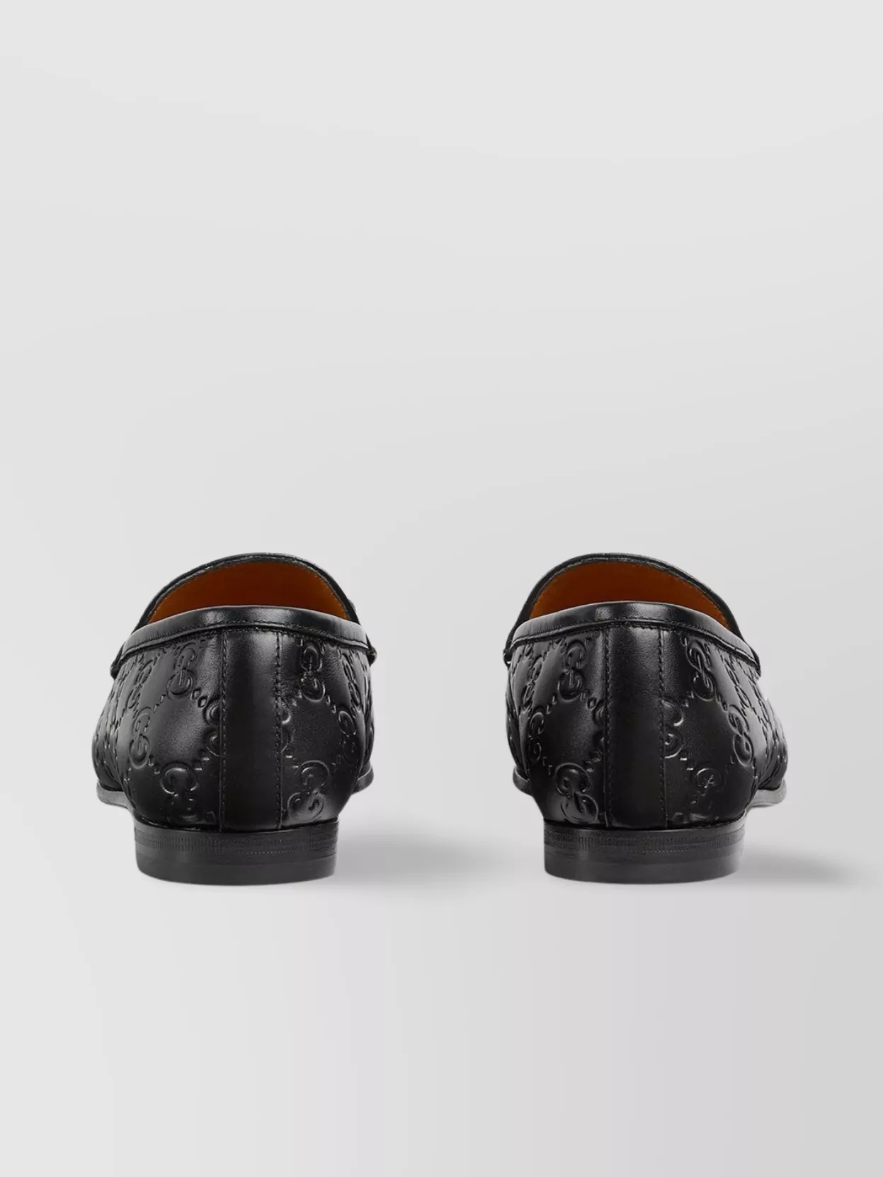 Gucci Jordaan Embossed Leather Loafers