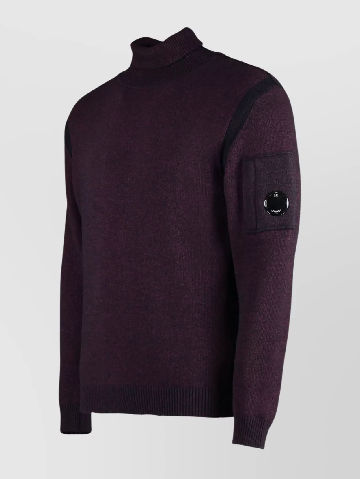 C.p. Company Wool Turtleneck Sweater Arm Pocket