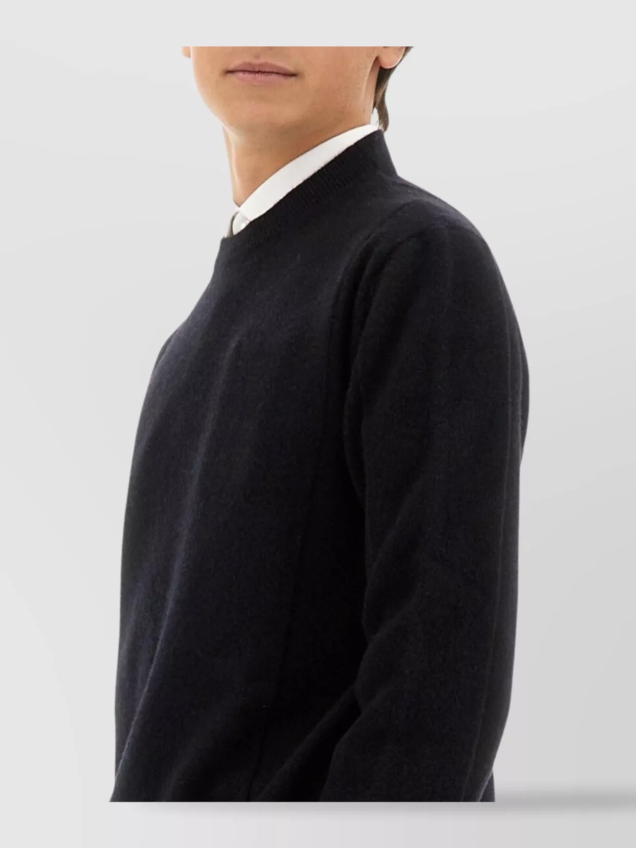 Zegna Crew Neck Wool Jersey Sweater
