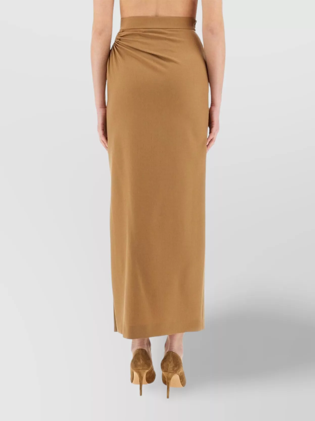 Max Mara Long Navona Skirt Side Slit