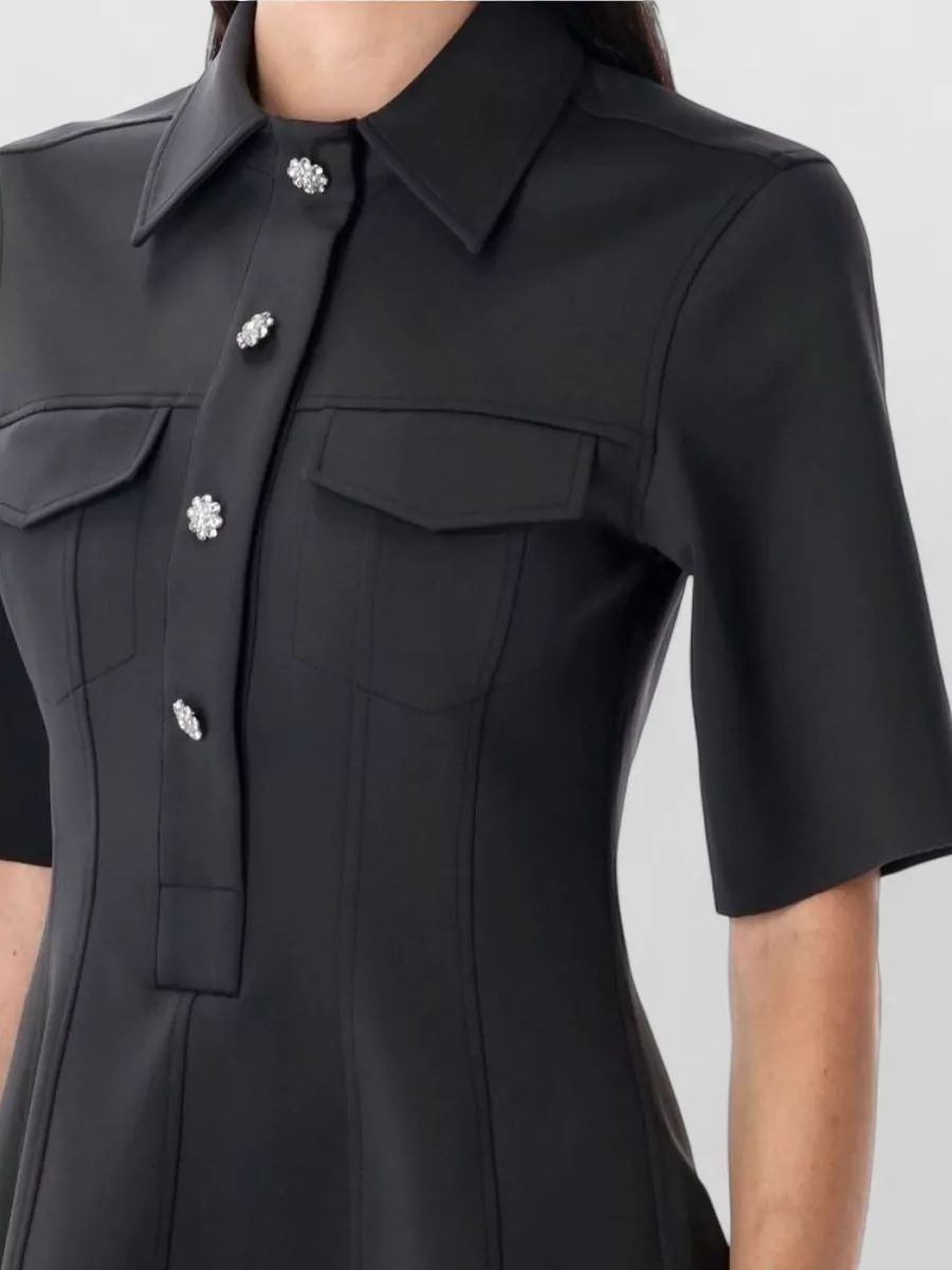 Ganni Flared Mini Dress