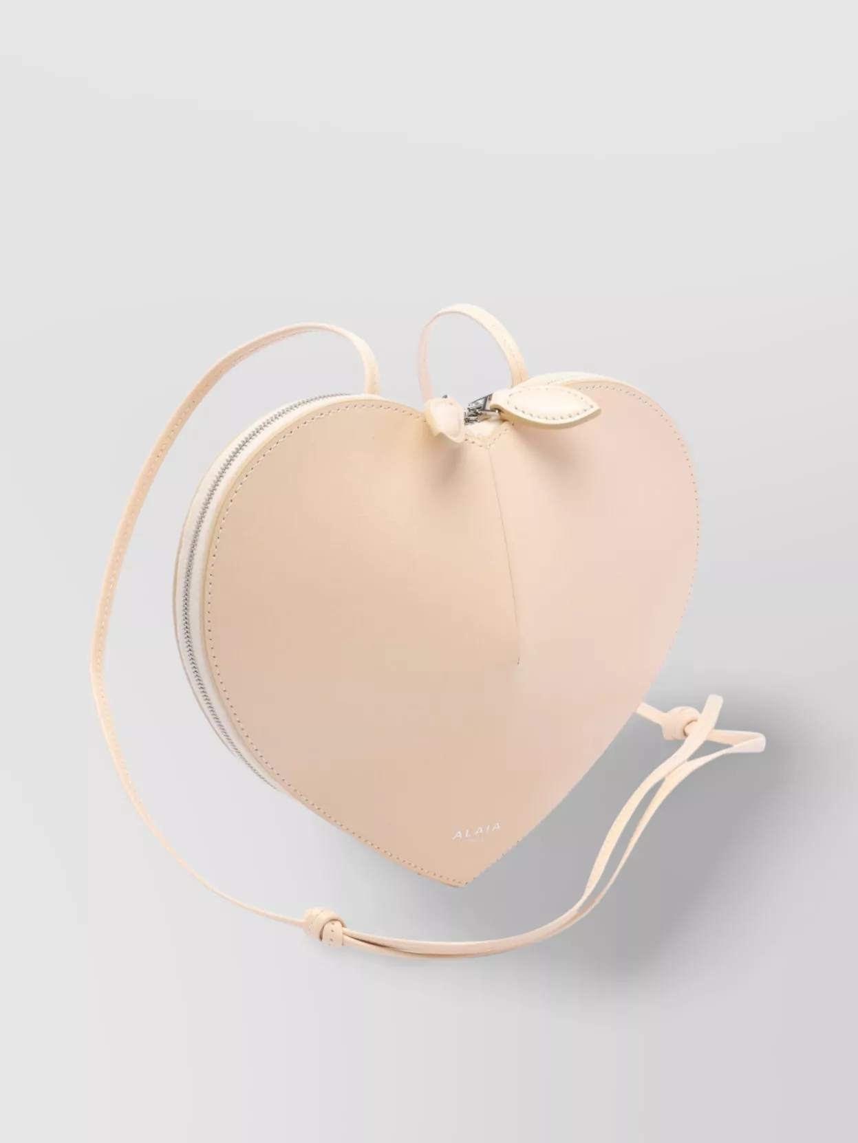 Shop Alaïa Heart Handle Strap Bag In Pink