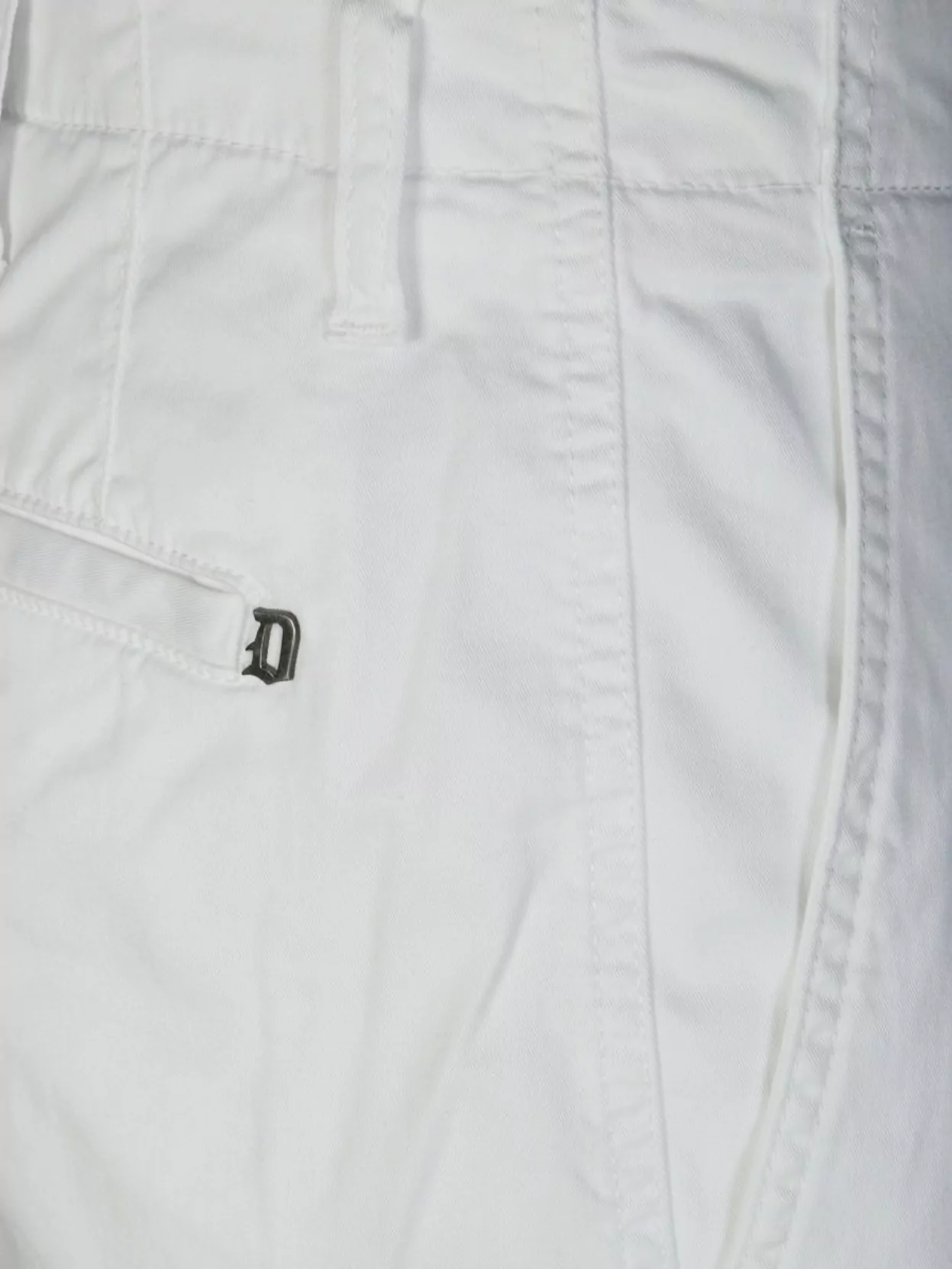 Dondup Zyan Trousers Back Pockets In White