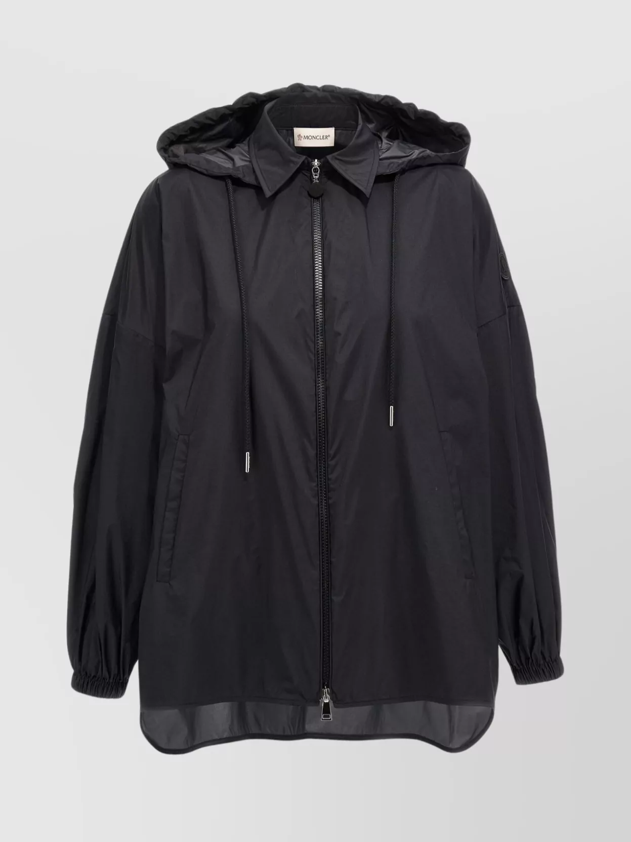 Moncler Ruffled Windbreaker Drawstring Hood