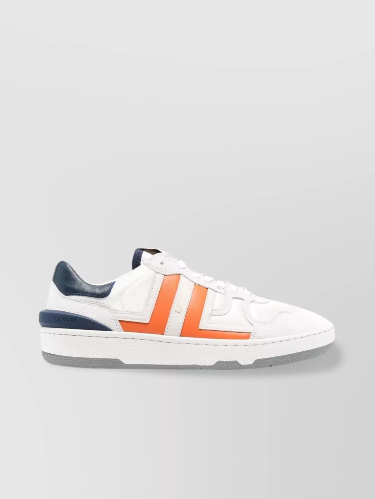 Shop Lanvin Clay Panelled Low-top Sneakers
