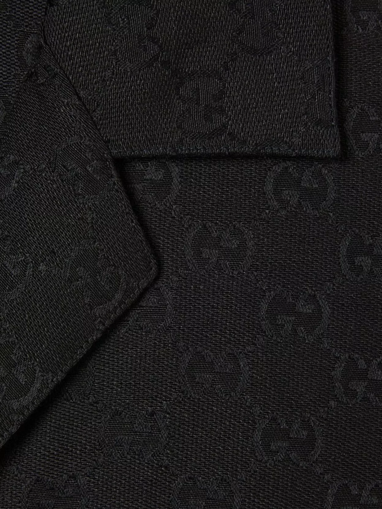 Gucci Gg Monogram Shirt With Chest Pocket And Side Slits