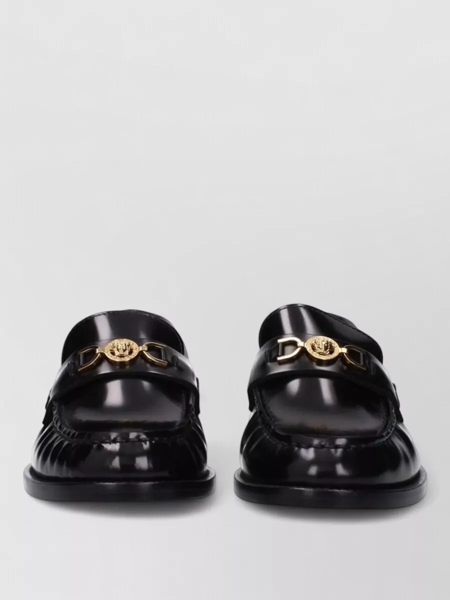 Versace leather loafers