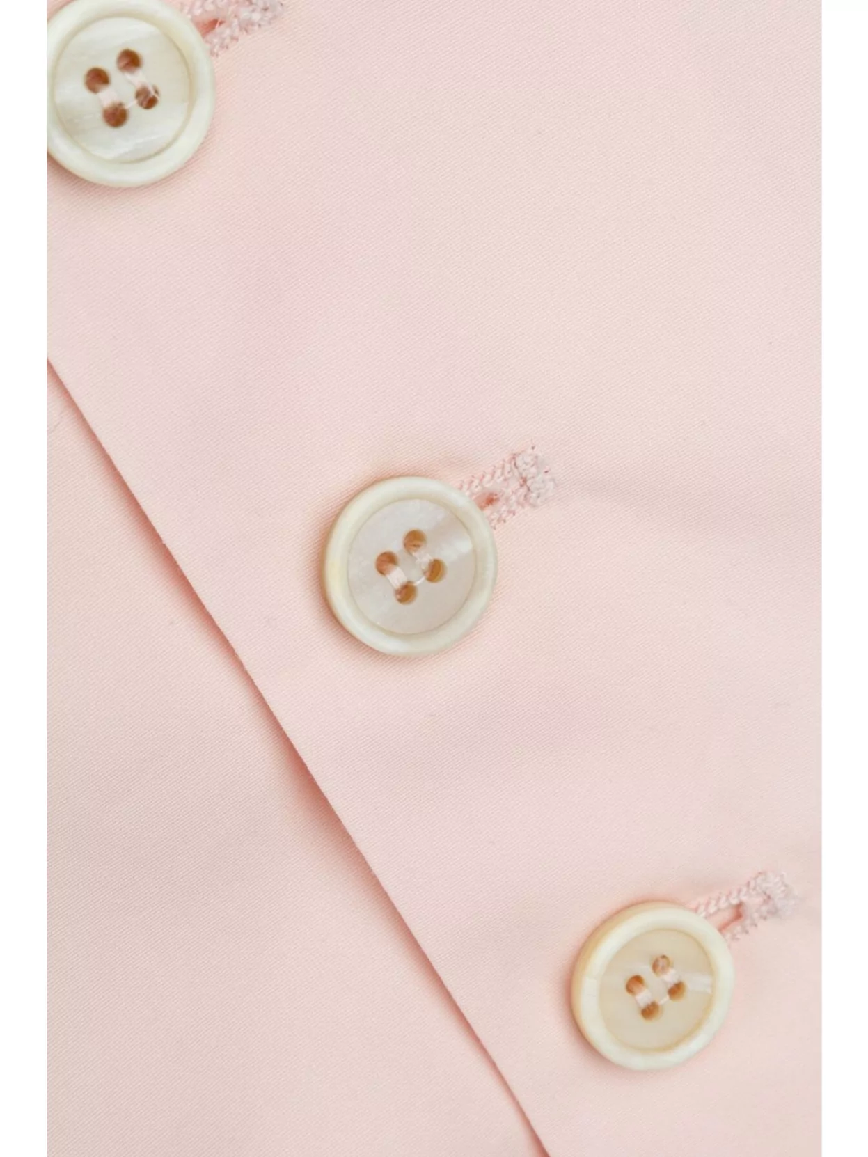 Fabiana Filippi Back Tie Sleeveless V Neck Button Jacket In Pink