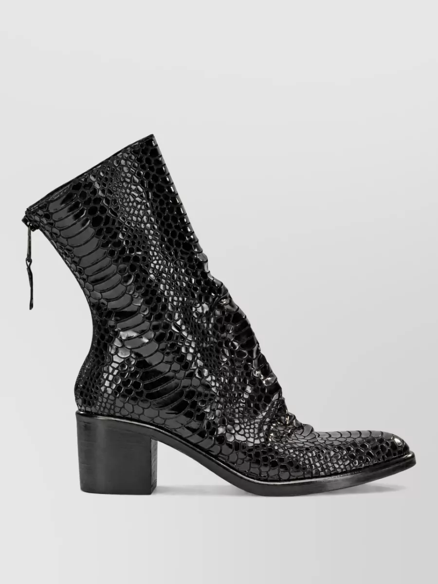Strategia leather ankle boots