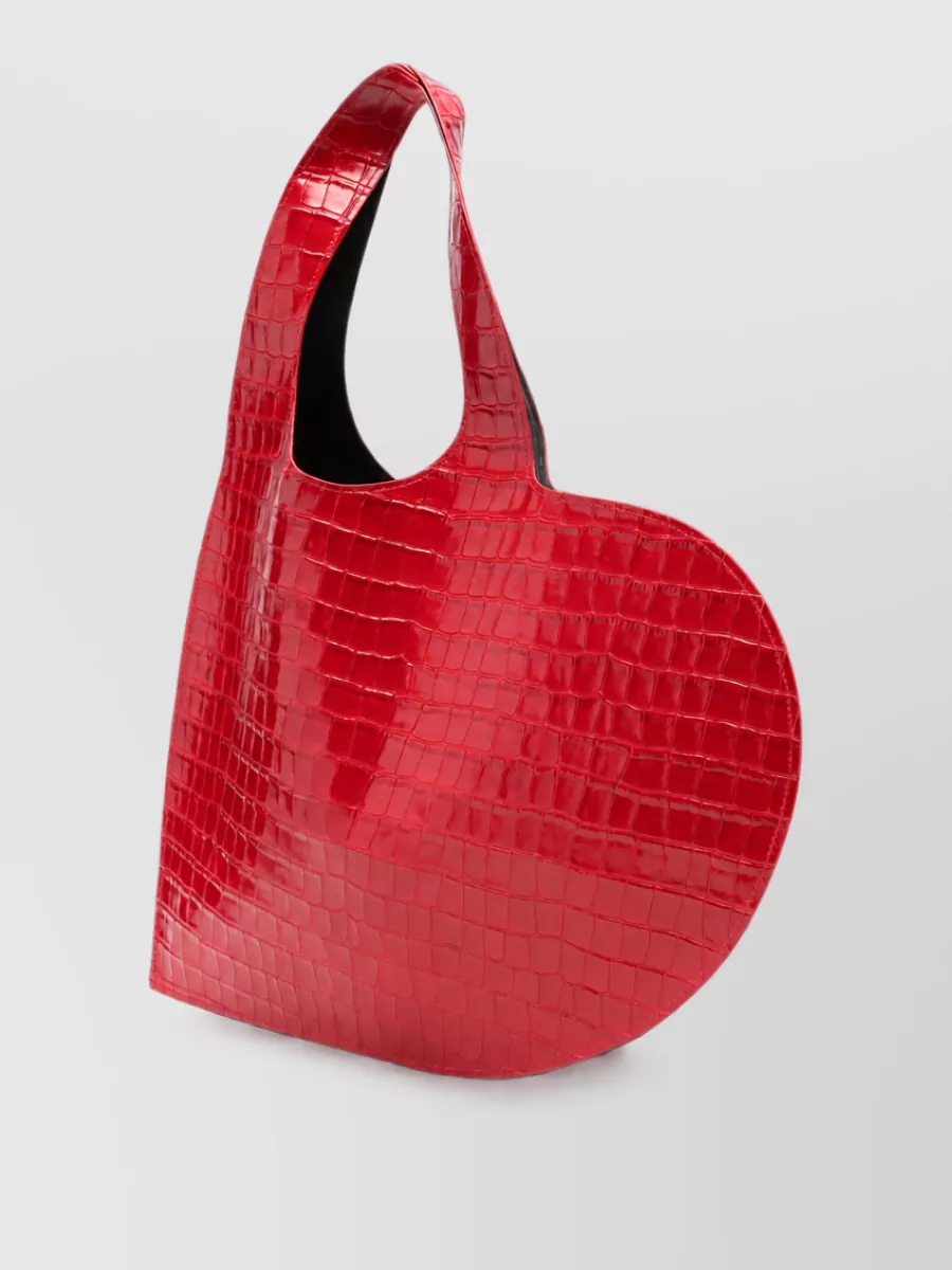 Coperni heart leather tote bag