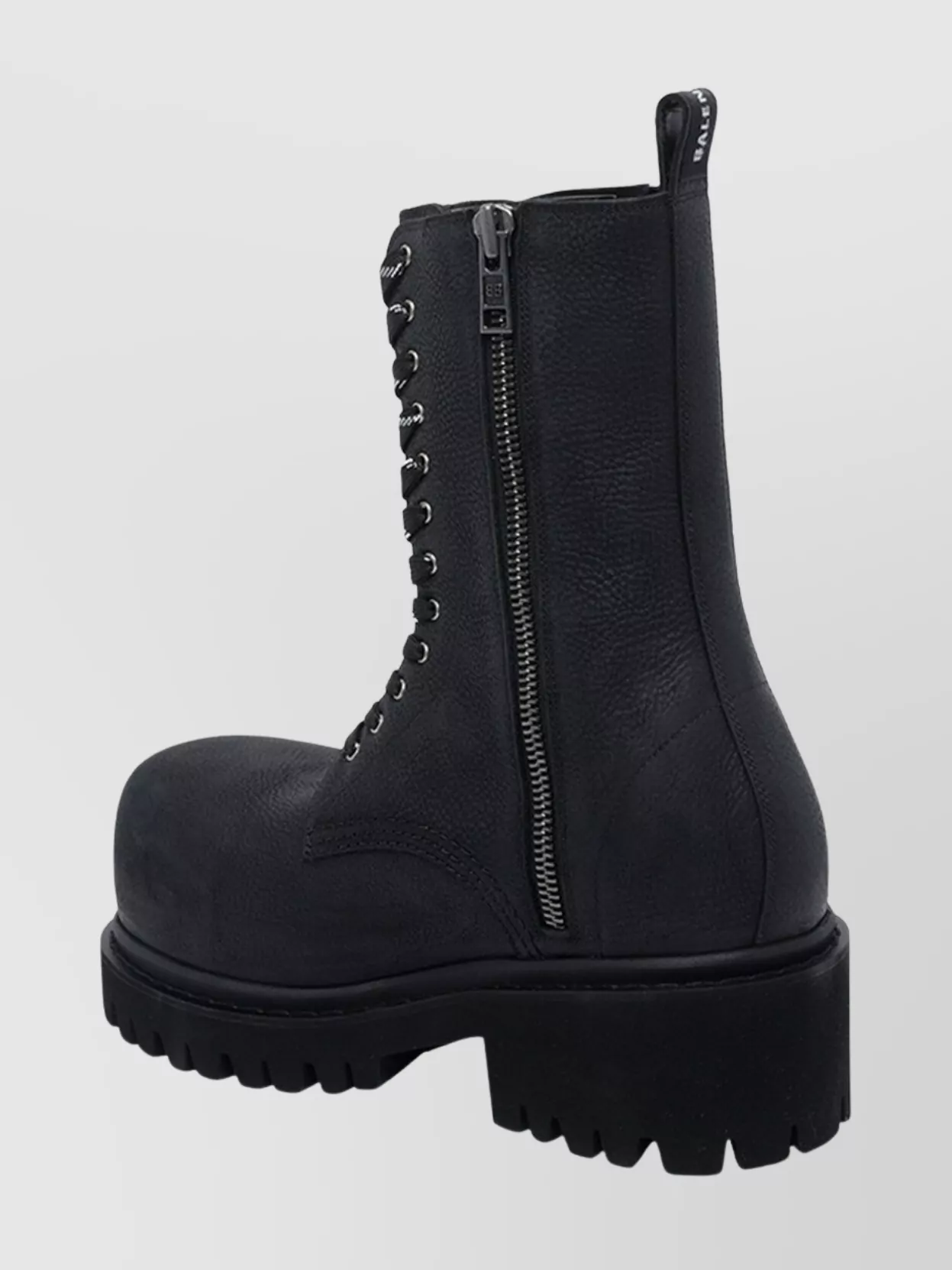 Balenciaga Chunky Sole Leather Ankle Booties