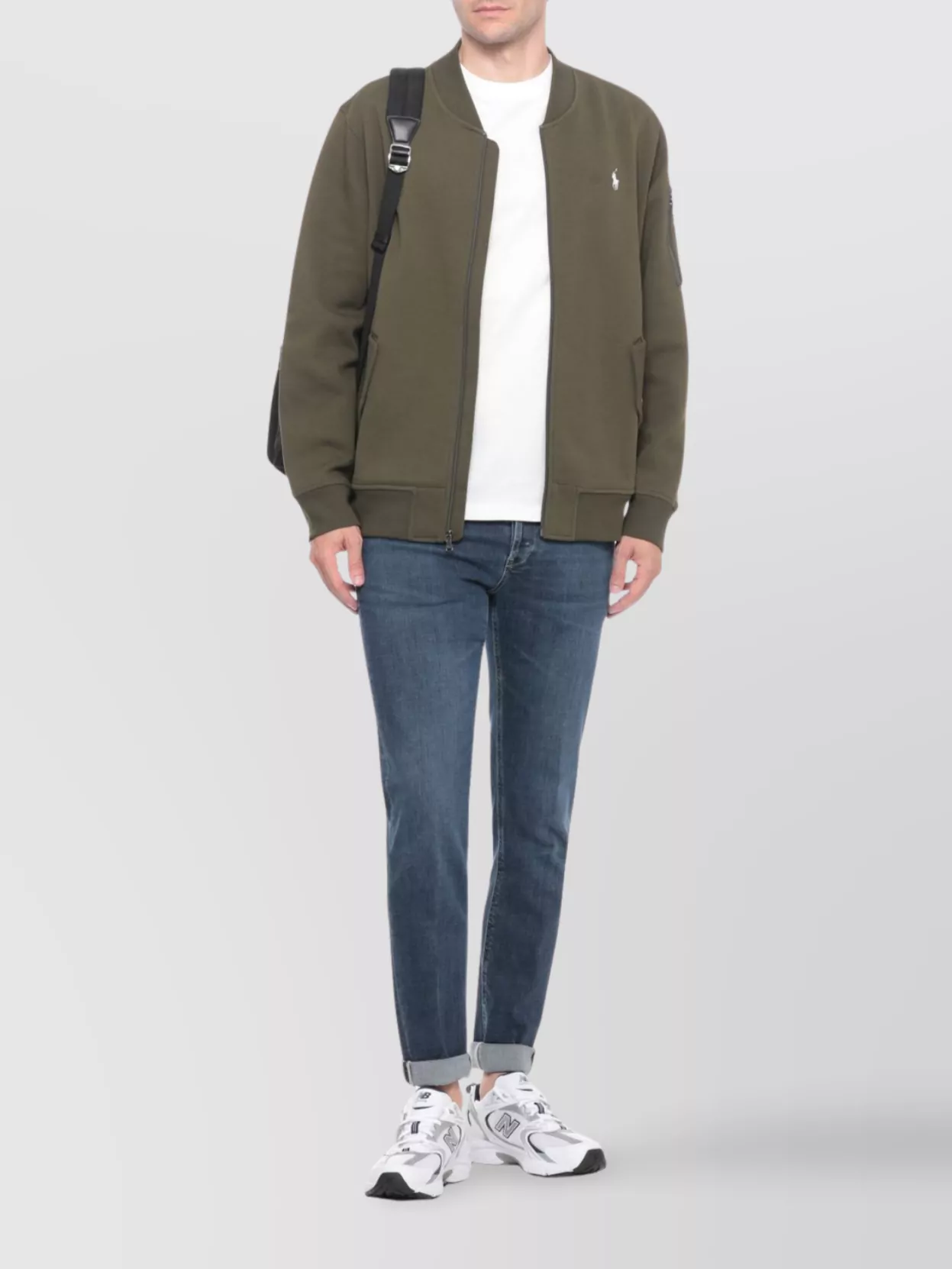Dondup Straight Leg Jeans Featuring Rolled Cuffs