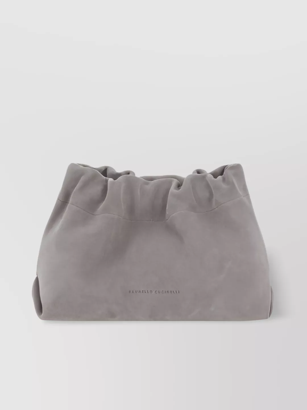 Shop Brunello Cucinelli Leather Shoulder Bag Adjustable Strap