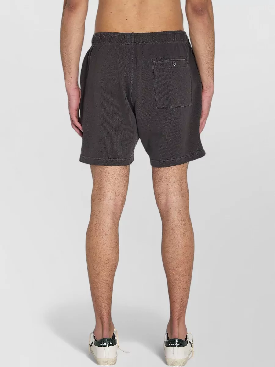Stone Island Cotton Fleece-Lined Low-Rise Wide-Leg Deck Shorts