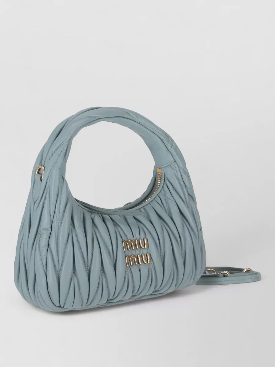 Miu Miu Quilted Tote Bag Detachable Strap