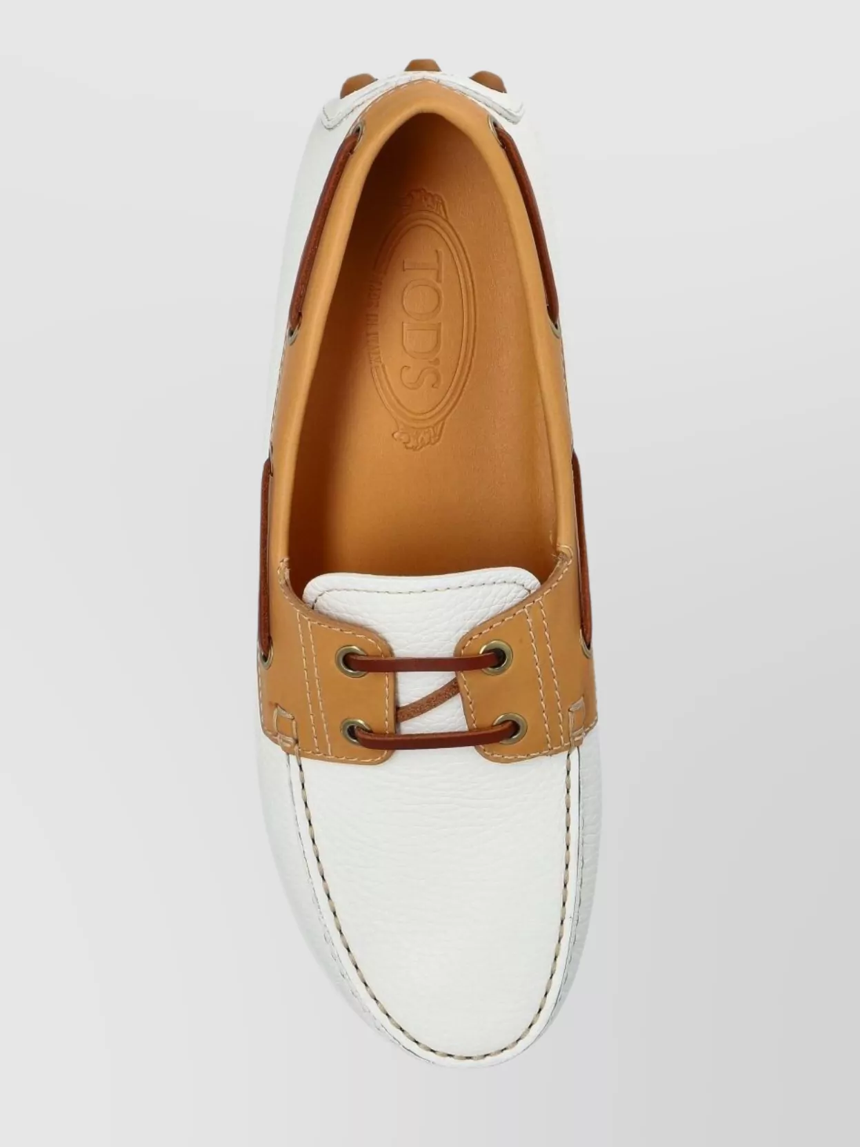 Tod's Bubble Leather Loafers Contrast Stitching