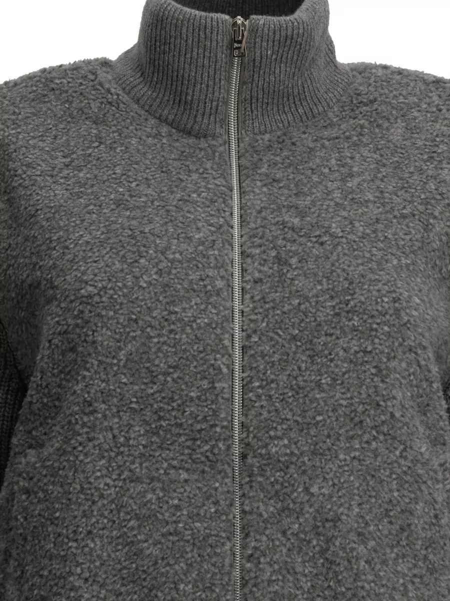 Herno Wool Zip-Up Jacket