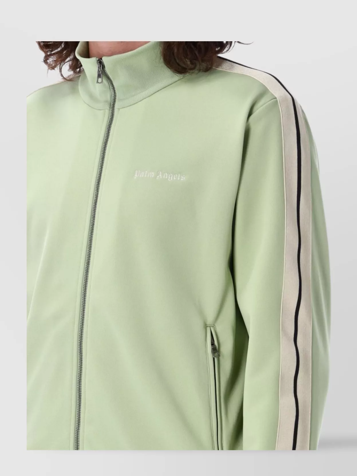 Palm Angels High Collar Design Track Jacket
