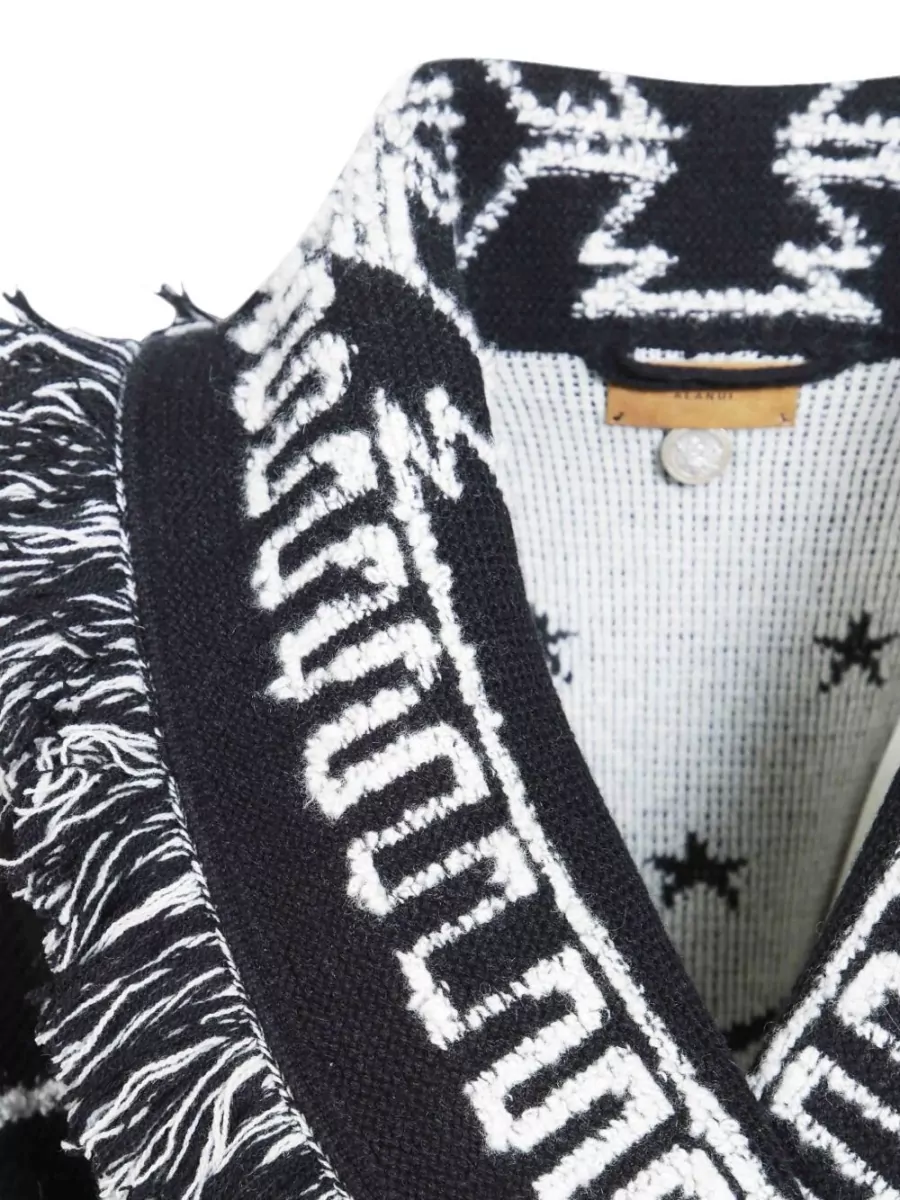 Alanui Cashmere Fringed Belted Cardigan