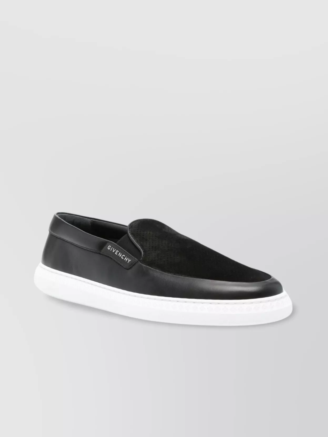 Givenchy Slip-on Brogues With Elasticated Side Panels In Black