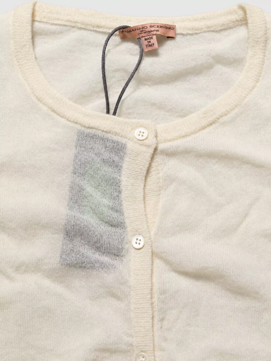 Ermanno Scervino Wool Cropped Cardigan