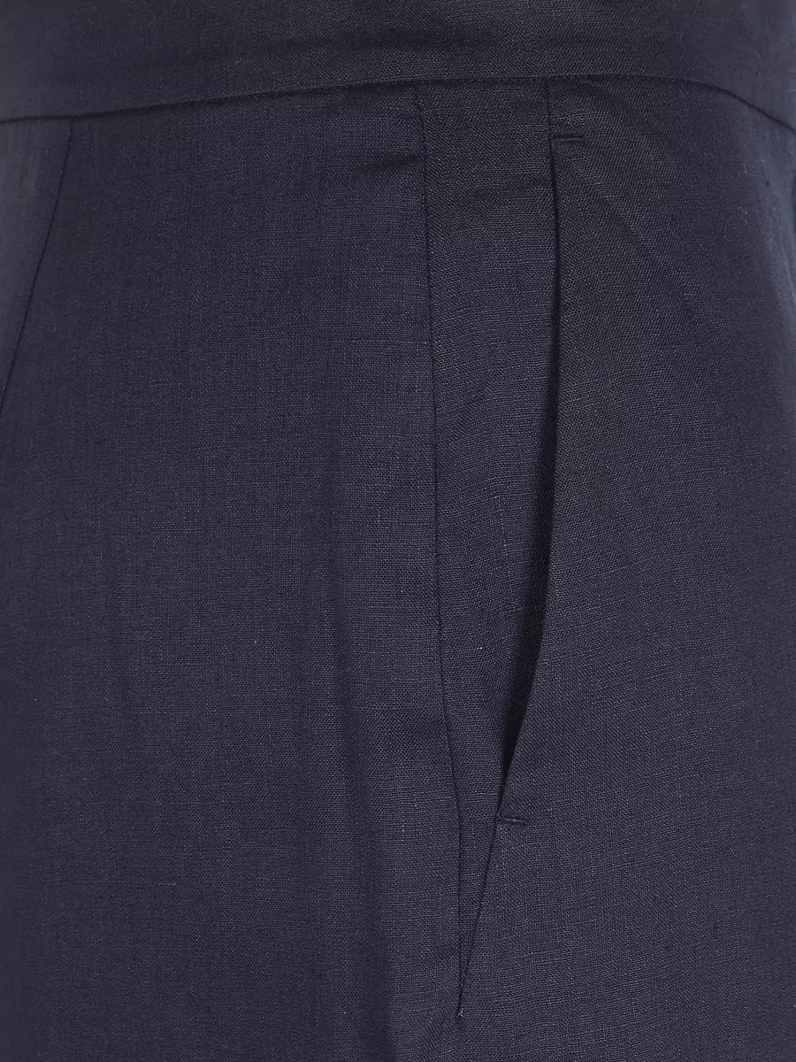 S Max Mara Linen Wide-Leg Trousers