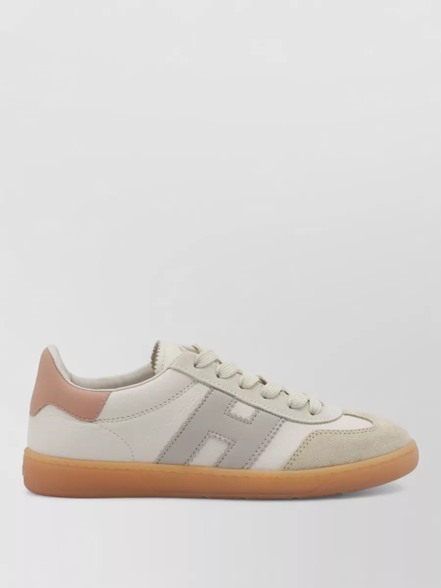 Hogan Casual Low Top Sneakers With Suede Accents