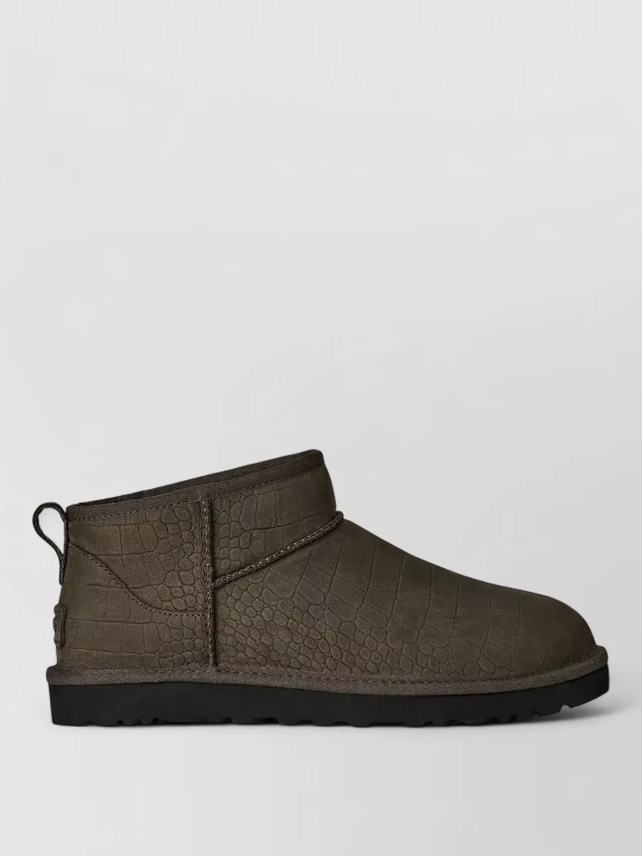 Ugg Leather Classic Ultra Mini Ankle Boots