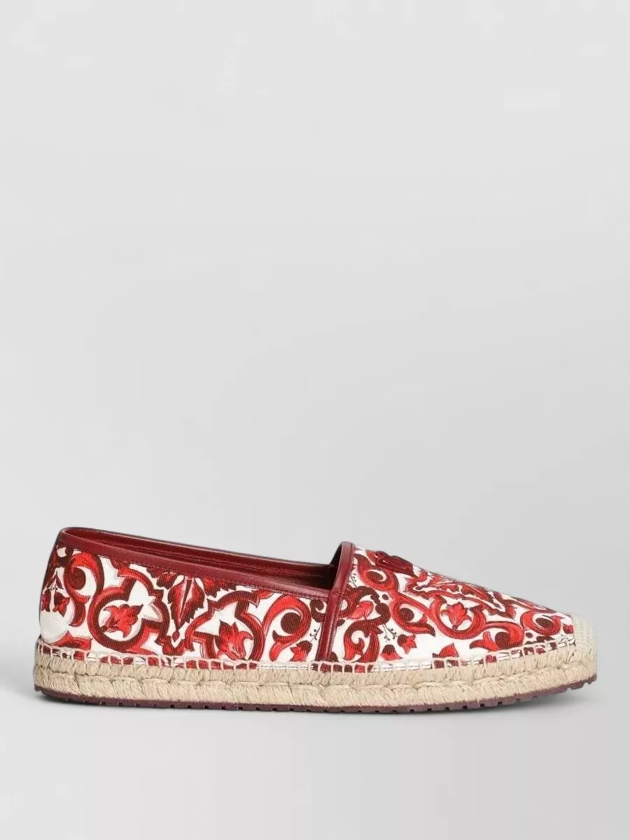 Dolce&Gabbana Printed Canvas Espadrilles