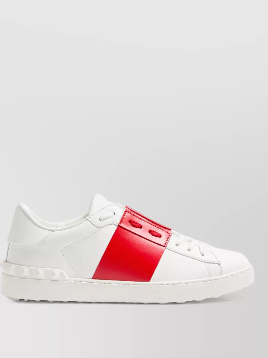 Valentino Leather Low-Top Sneakers