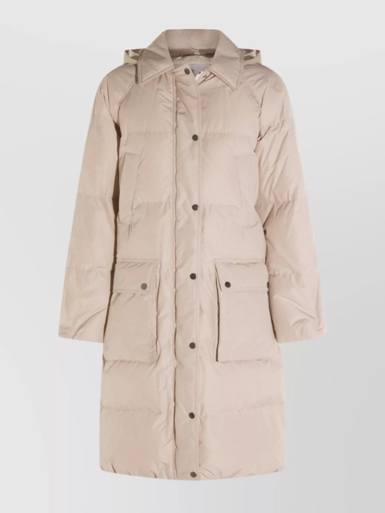 Brunello Cucinelli Quilted Long Length Hooded Jacket